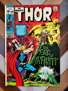 THOR #188 VF (Marvel 1971) The End of Infinity by Stan Lee & John Buscema 