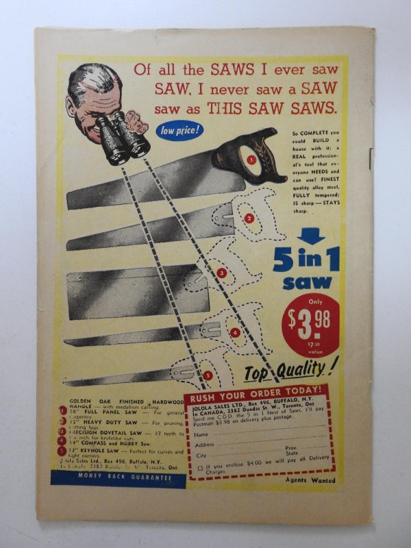 Journey Into Fear #16 (1953) Pre-Code Horror Death By Invitation! VG- Cond!