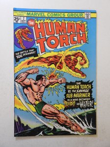 The Human Torch #7 (1975) FN Condition! stamp fc