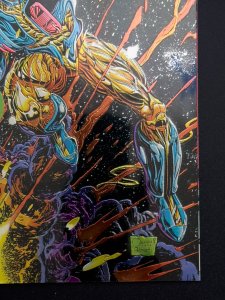 X-O Manowar #0 Chromium Wrap Around (1993) Ivory Error - KEY - VF/NM!