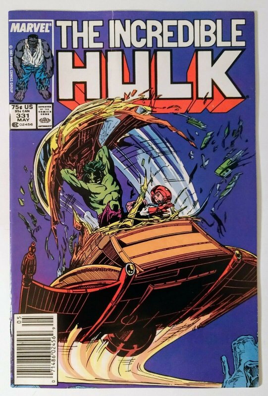 Incredible Hulk #331 NEWSSTAND, 1st App of Intelligent Grey Hulk