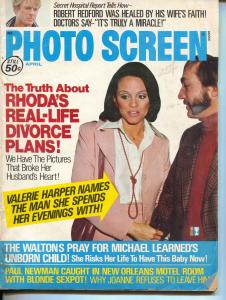 Modern Screen-Valerie Harper-Michael Lenrneds-Robert Redford-David Carridine-Apr