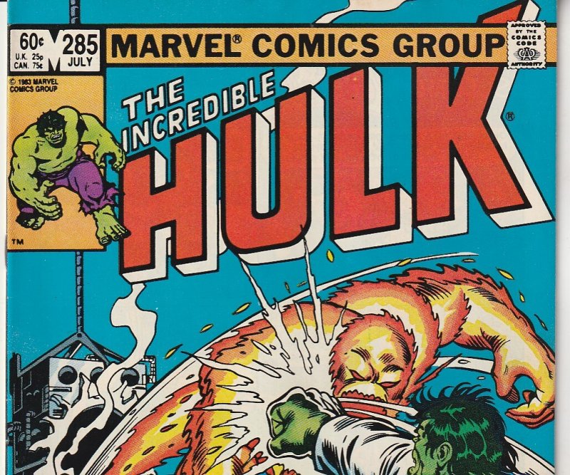 Incredible Hulk(vol. 3)# 285   The Return Of ZZaxx
