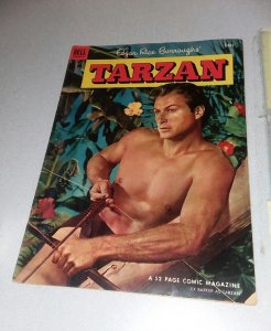 Edgar Rice Burrough's Tarzan #46 dell comics 1953 lex barker photo cover movie