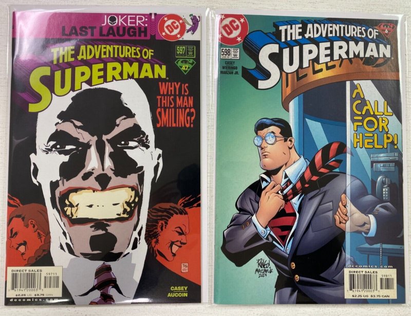 Superman comic lot #501-549 48 diff 8.0 VF missing #s 522,529,542 (1993-97)