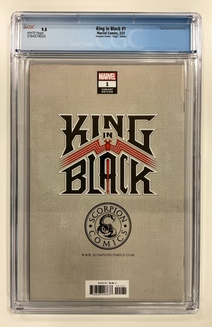 King In Black #1 (2021) DellOtto Virgin  CGC 9.8