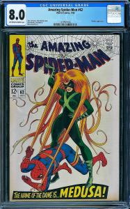 AMAZING SPIDER-MAN #62, CGC 8.0 VF