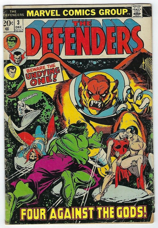 The Defenders # 3 Marvel VG/FN 1972 