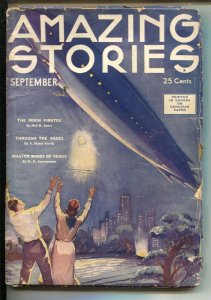 Amazing Stories 9/1934-Neil R Jones-Clark Ashton Smith-pulp thrills-Rare Cana...