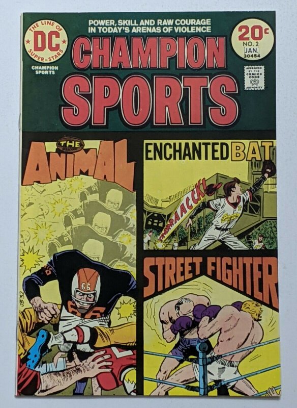 Champion Sports #2 (Jan 1974, DC) VF/NM 9.0 Joe Simon story 