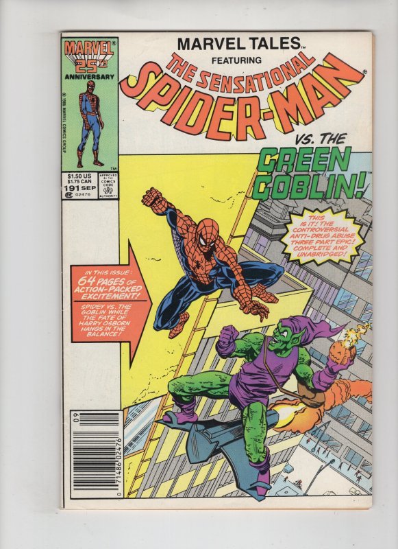 Marvel Tales #191 ASM Green Goblin Drug Stories