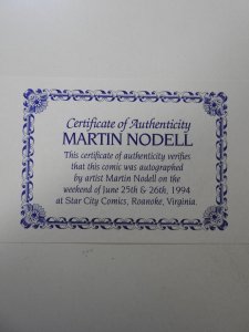 Green Lantern #1 (1990) VF+ Condition! Signed by Martin Nodell! W/ Cert!