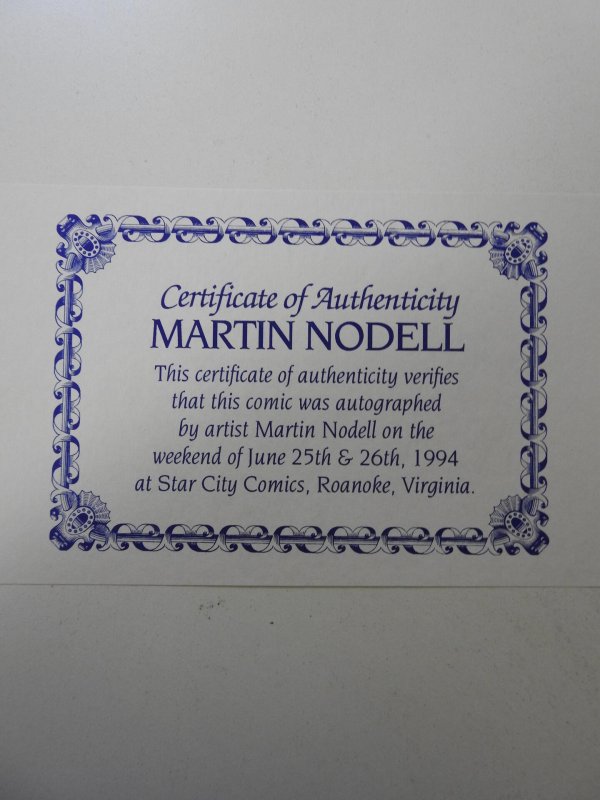 Green Lantern #1 (1990) VF+ Condition! Signed by Martin Nodell! W/ Cert!