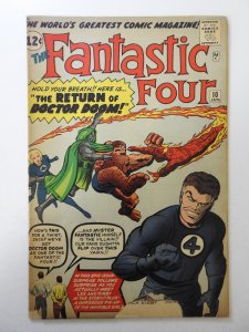 Fantastic Four #10 (1963) GD Condition moisture stain