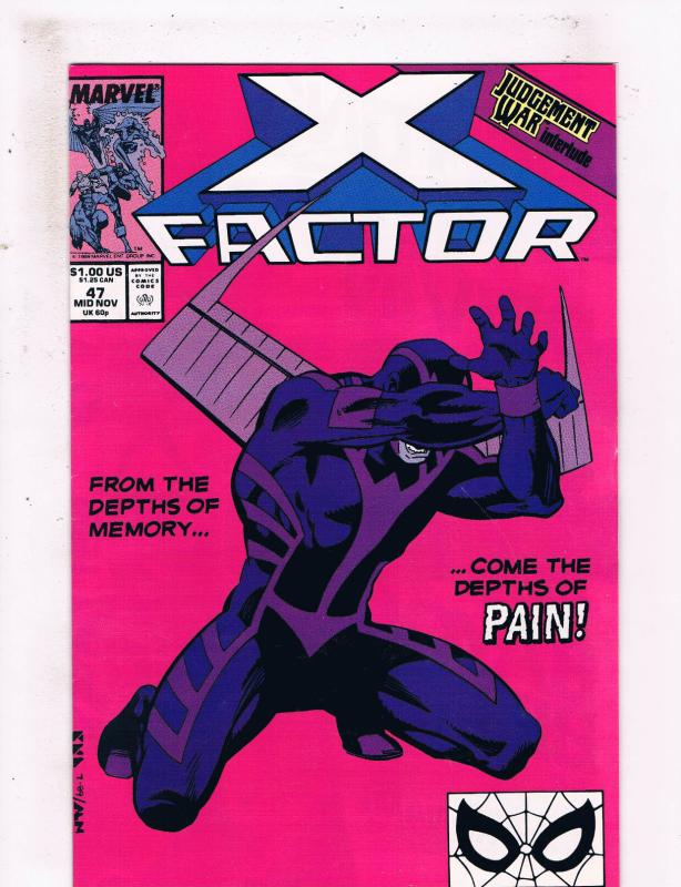 X Factor #47 VF Marvel Comics Comic Book X Men Nov 1989 DE25