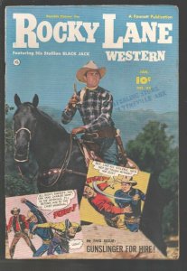 Rocky Lane Western #33 1952-Fawcett-B-Western film star photo cover-Rocky on ...