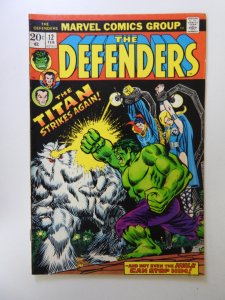 The Defenders #12 (1974) FN/VF condition