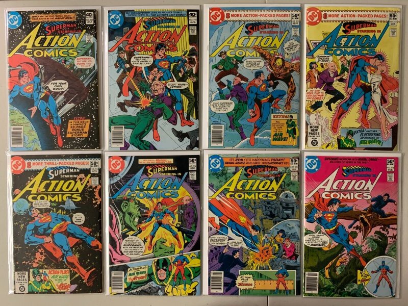 Action Comics lot #501-600 42 diff avg 6.0 (1979-88)