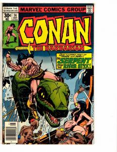 Lot Of 2 Conan The Barbarian Marvel Comic Books # 74 75 King Kull Red Sonja YY1