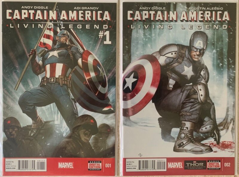 ADVENTURES OF CAPTAIN AMERICA 1-4 + CAPTAIN AMERICA: LIVING LEGEND 1-4 | VF/NM