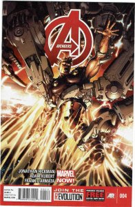 Avengers #4 (2013 v5) Jonathan Hickman Captain America Spider-Woman NM