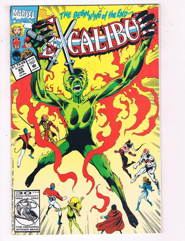 Excalibur #49 VF Marvel Comics Comic Book April 1989 DE23