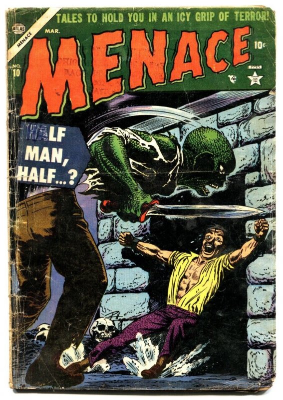 Menace #10-1954-Atlas Pre-Code Horror-A-bomb-Skull-Russ Heath