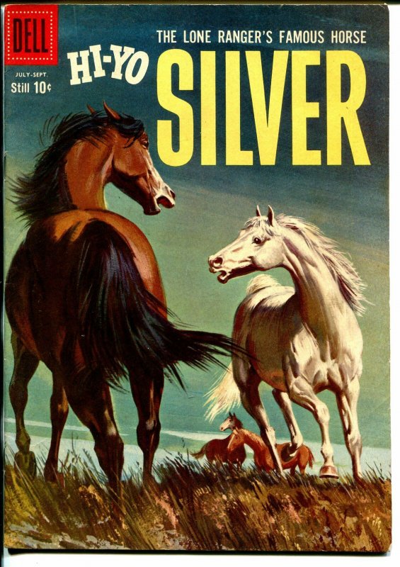 Lone Rangers Famous Horse Hi-Yo Silver-#31 1959-Dell-painted cover-VF
