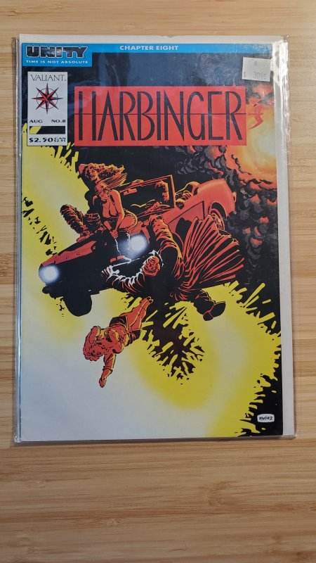 Harbinger #8 (1992) Valiant Frank Miller cover!