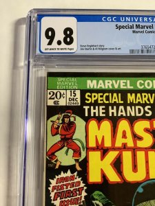 Special Marvel Edition 15 Cgc 9.8 Ow/w Pages 1st Shang Chi Bronze Age