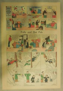 Polly and Her Pals Sunday by Cliff Sterrett from 2/23/1936 Tabloid Size !