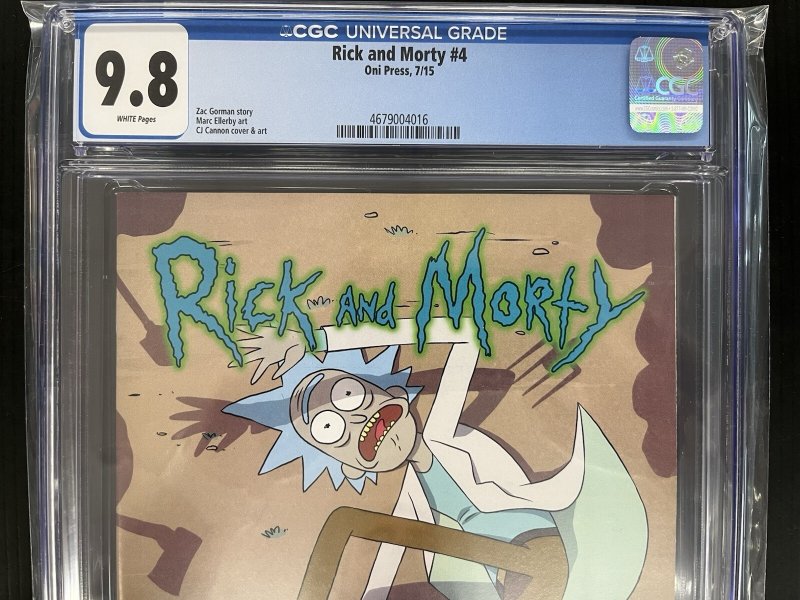 Rick and Morty #4 1ST PRINT CGC 9.8 (2015) Oni Press Zac Gorman PROSHIPPER