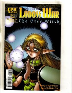 11 Record Lodoss War Comic Books CPM Manga #1 2 3 4 5 6 7 8 9 10 11 Gr Witch CJ7