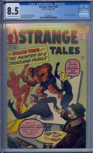 STRANGE TALES #108 CGC 8.5 FANTASTIC FOUR HUMAN TORCH JACK KIRBY