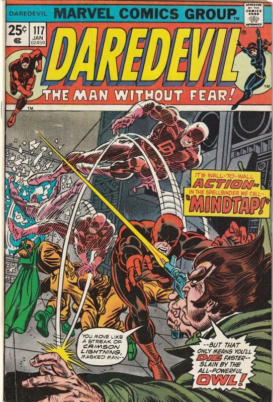 Daredevil # 117 FN/VF Marvel 1974 Black Widow Appearance [K6]