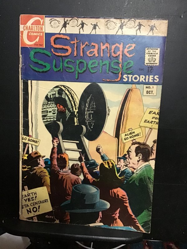 Strange Suspense +1 (10/67) affordable grade 1st issue key! VG+