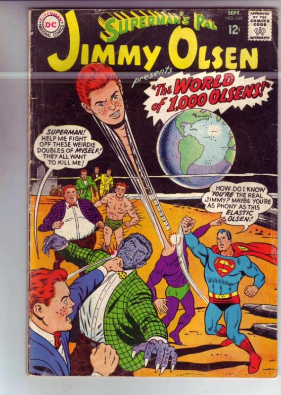 Jimmy Olsen, Superman's Pal  #105 (Sep-67) VG/FN Mid-Grade Jimmy Olsen