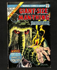 Giant-Size Man-Thing #4 1st Howard the Duck Solo Story!