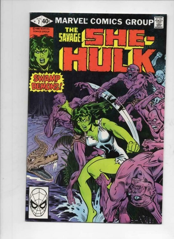 SHE-HULK #7, VF/NM, Swamp Demons, 1980, more Marvel and She-Hulk in store