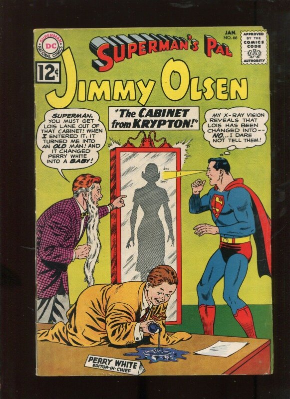 JIMMY OLSEN #66 (4.5) THE CABINET FROM KRYPTON!