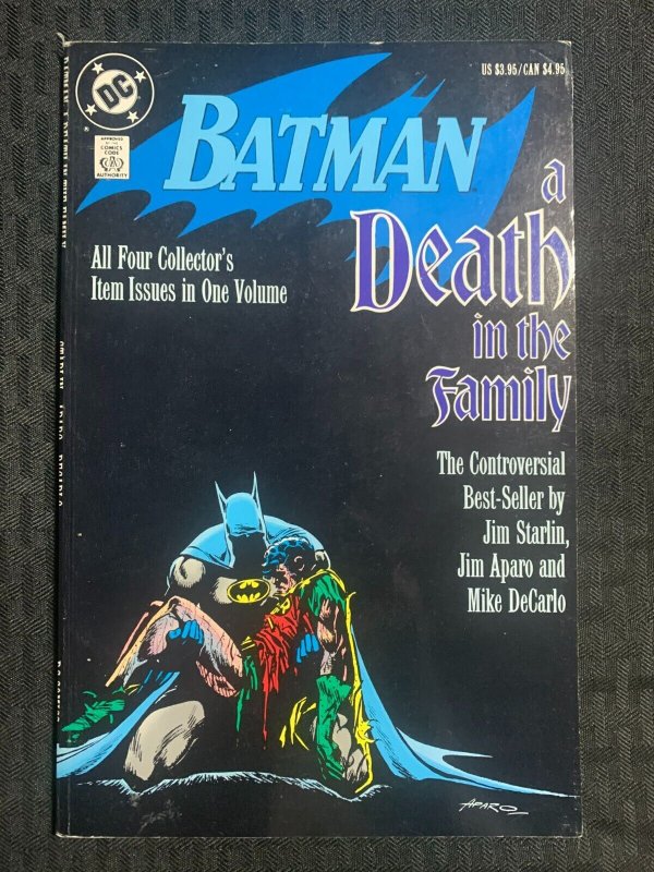 1989 BATMAN Death in the Family by Starlin & Aparo TPB SC FN 6.0 2nd Printing DC