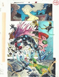 Spider-Man Unlimited #9 p.49 Color Guide Art - Scarlet Spider by John Kalisz