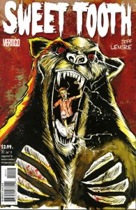 Sweet Tooth #21 VF/NM ; DC/Vertigo | Jeff Lemire Bear Cover