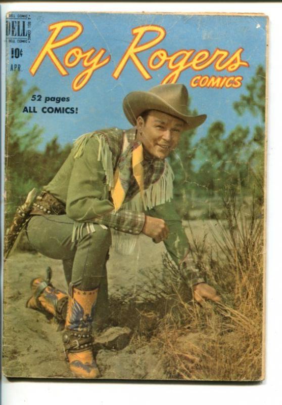 ROY ROGERS #28-1950-WESTERN-PHOTO COVERS-TRIGGER-BULLET-good/vg