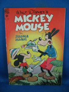 FOUR COLOR 181 MICKEY MOUSE F VF JUNGLE MAGIC STUNNING COVER 1947