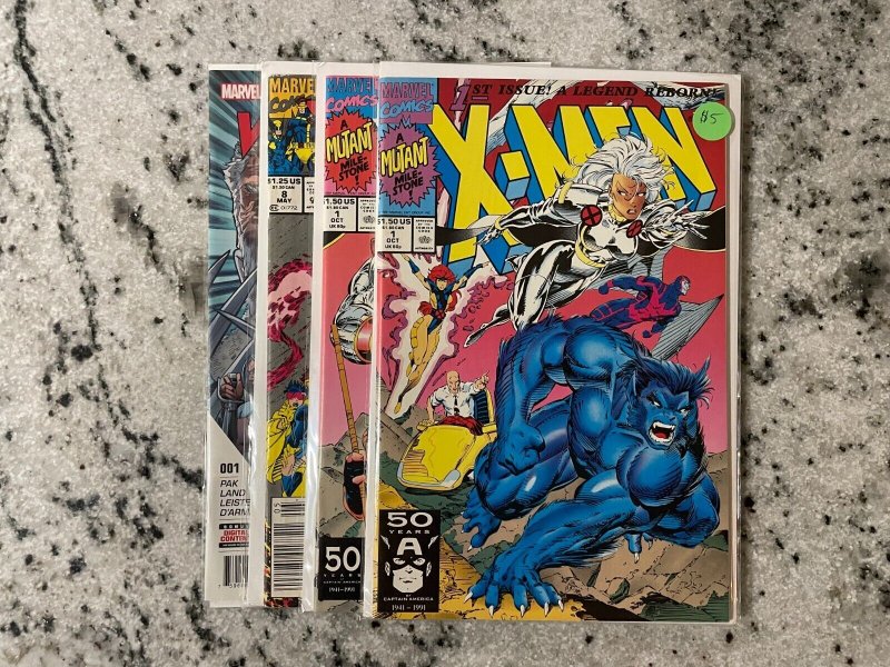 4 Marvel Comics X-Men # 1 1 8 + Weapon X # 1 NM 1st Prints Wolverine 57 J801 