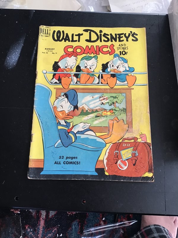 Walt Disney's Comics & Stories #119 1950 Train travel cover Affordable g...