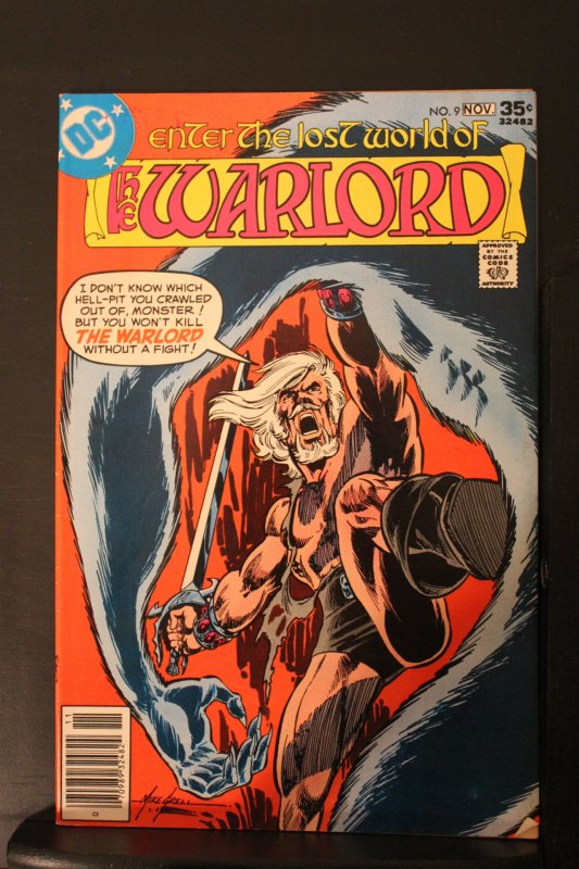 Warlord #9 (1977) High-Grade NM- or better! Mike Grell art wow!