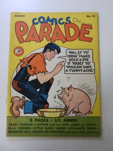 Comics on Parade #12 (1939) VG condition see description