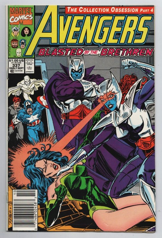 Avengers 337 Captain America | Black Widow Marvel 1991 VG/FN